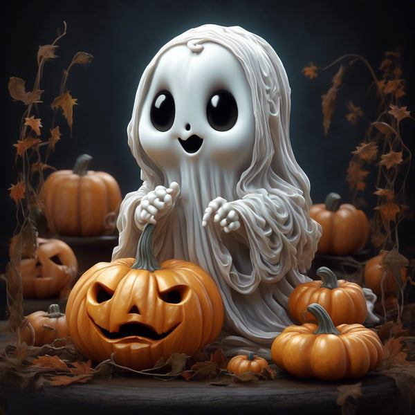 Cute Little Ghost & His Pumpkin Perfume Oil - Debaucherous Alchemy LLC