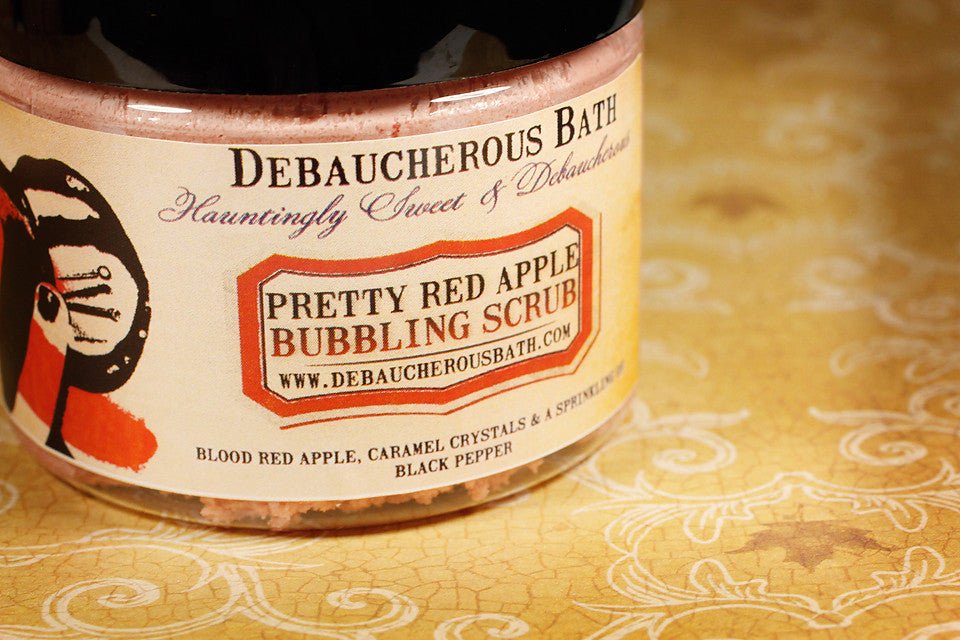 Pretty Red Apple Bubbling Scrub - Debaucherous Alchemy LLC